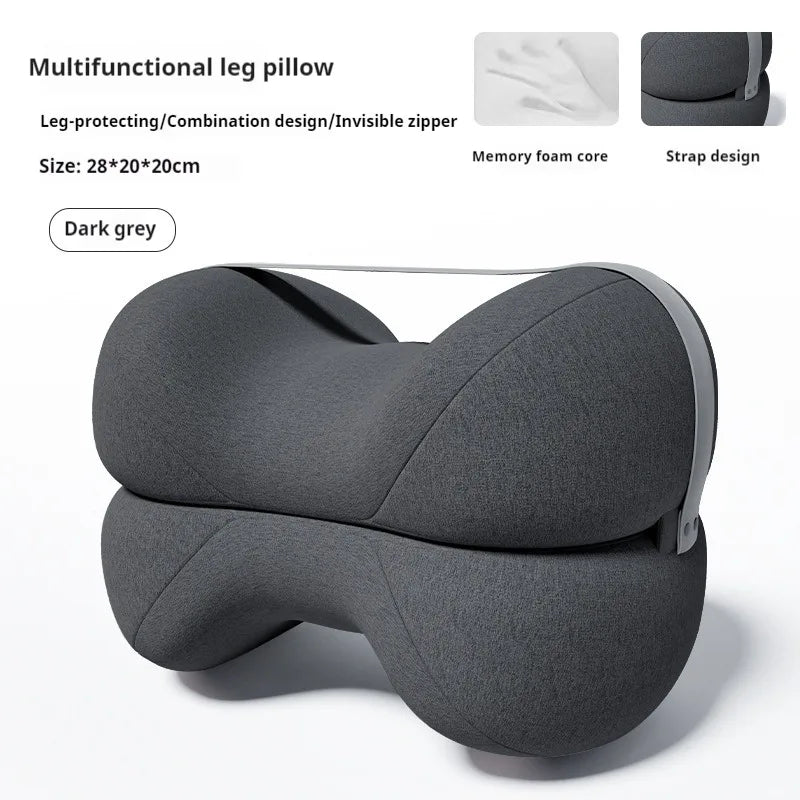 1PC Contoured Leg Knee Pillow for Sleeping,Cooling Memory Foam Leg Pillow for Sciatica,Back Knee Joint Pain,Help Spine Alignment