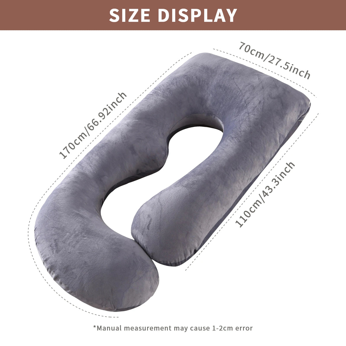 G-Shaped Full Body Pregnancy Pillow – Maternity Support for Comfortable, Restful Sleep