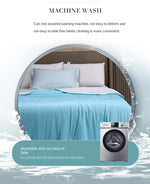 Cool Blanket for Bed Smooth Double Side Cooling Fabric Summer Quilts Silky Breathable Air Condition Comforter Thin Duvet Queen
