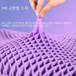 Pectin Pillow Breathable Air Layer TPE Pillow Washable with Water, Zero Pressure Cervical Neck Pillow Latex Adult Single Pillow