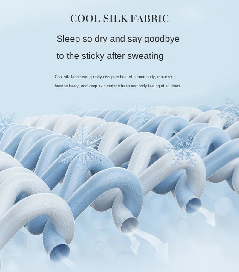 Cool Blanket for Bed Smooth Double Side Cooling Fabric Summer Quilts Silky Breathable Air Condition Comforter Thin Duvet Queen