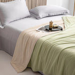 Cool Blanket for Bed Smooth Double Side Cooling Fabric Summer Quilts Silky Breathable Air Condition Comforter Thin Duvet Queen
