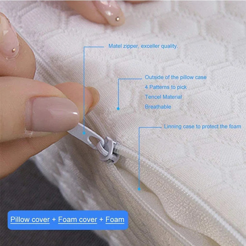 Orthopedic Memory Sponge Protects The Cervical Side Sleep Pillow Slow Rebound No Pressure Hand Soft Breathable Couple Pillow