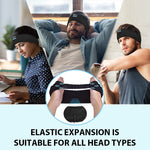 Wireless Bluetooth Headband Sleeping Headphones Sports Earphone/Headscar Music Hat with HD Stereo Speakers Eye Maskfor Side Sl