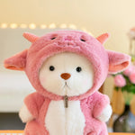 Kawaii Bear Plush Toy stuffed Animals Teddy Bear Wear Suit Soft Doll Birthday Christmas Gifts for Boy Girl
