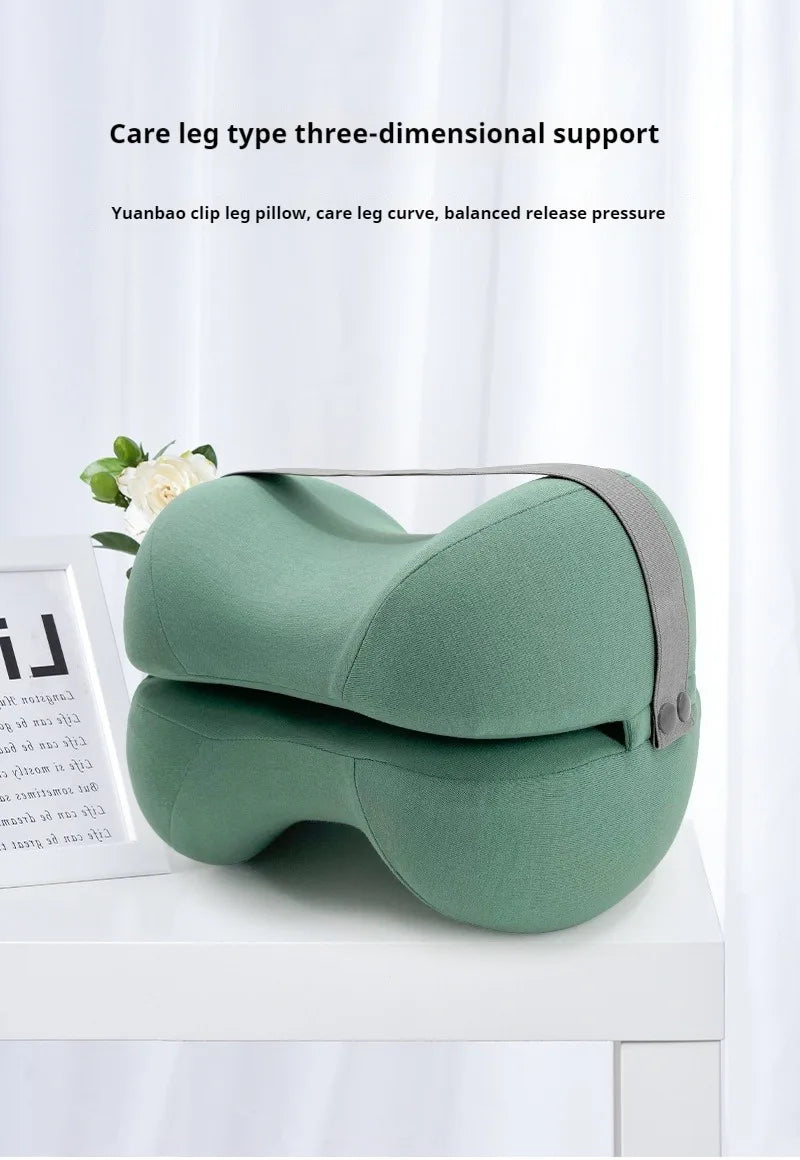 1PC Contoured Leg Knee Pillow for Sleeping,Cooling Memory Foam Leg Pillow for Sciatica,Back Knee Joint Pain,Help Spine Alignment