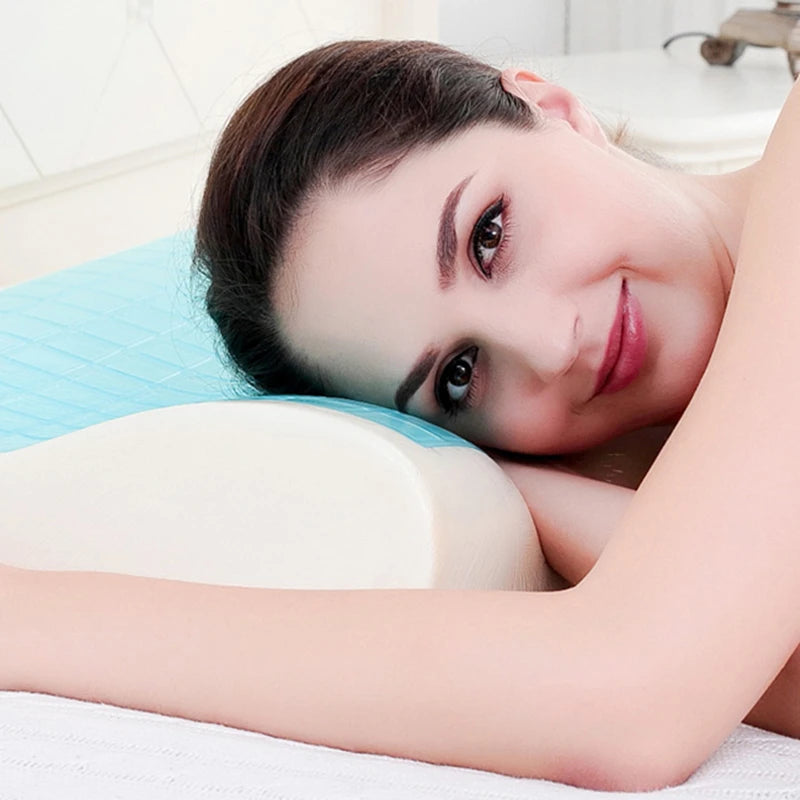 Cooling Gel Memory Foam Pillow – Orthopedic Cervical Support for Comfortable Sleep