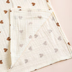 Ins Baby Blanket Muslin Swaddle 2 Layer Cotton Receive Blankets for Newborn Bath Towel Summer Bedding Baby Items Mother Kids