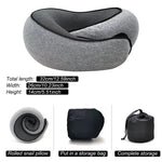 Portable Adjustable Travel Neck Pillow Memory Foam U-shaped Pillow Snail Style Travel Neck Support Soft Noon Break Sleep Pillow
