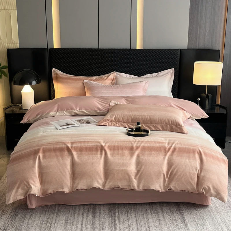 3 pc 100%Egyptian Cotton Duvet Cover set printing Duvet Cover single bed double bed Extra King Set Soft Comfortable Bedding