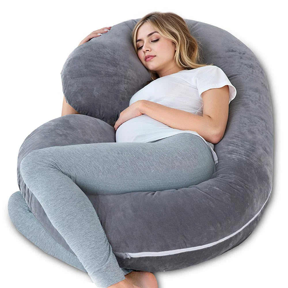 G-Shaped Full Body Pregnancy Pillow – Maternity Support for Comfortable, Restful Sleep