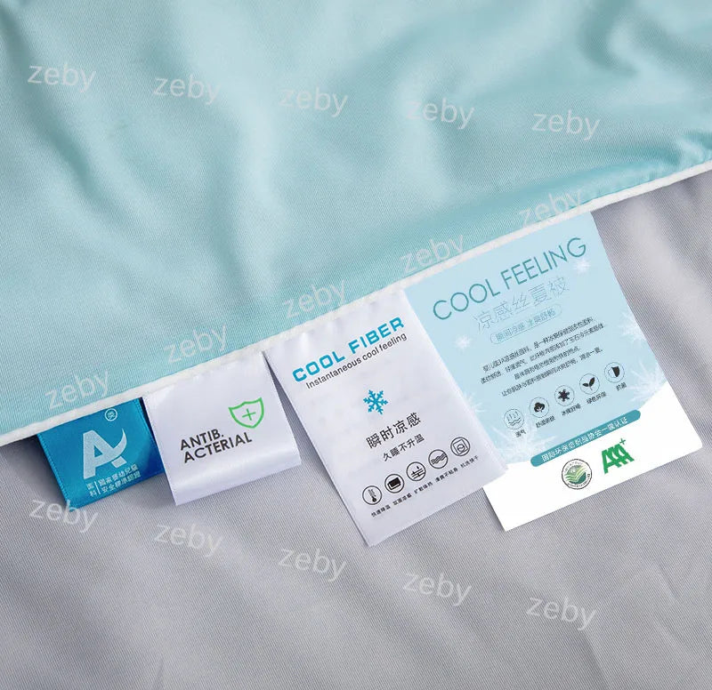 Cool Blanket for Bed Smooth Double Side Cooling Fabric Summer Quilts Silky Breathable Air Condition Comforter Thin Duvet Queen