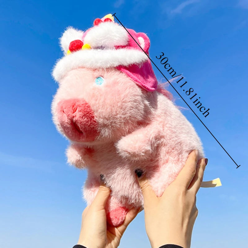Capybara Plush Toy Set Mommy with 4 Little Capibaras Capibala Plushie Dolls Stuffed Animal Pillow Turtle Backpack Car Decor