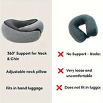 Portable Adjustable Travel Neck Pillow Memory Foam U-shaped Pillow Snail Style Travel Neck Support Soft Noon Break Sleep Pillow