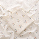 Ins Baby Blanket Muslin Swaddle 2 Layer Cotton Receive Blankets for Newborn Bath Towel Summer Bedding Baby Items Mother Kids