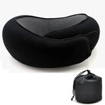 Portable Adjustable Travel Neck Pillow Memory Foam U-shaped Pillow Snail Style Travel Neck Support Soft Noon Break Sleep Pillow