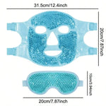Gel Cooling Ice Face Eye Mask Facial Mask Hot Cold Compress Pack Gel Beads Cold Face Eye Mask Ice Pack,Compress Sleeping FaceSPA