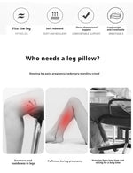 1PC Contoured Leg Knee Pillow for Sleeping,Cooling Memory Foam Leg Pillow for Sciatica,Back Knee Joint Pain,Help Spine Alignment