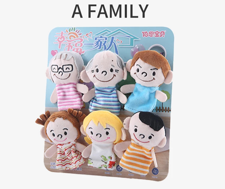 Kindergarten Story Teaching Aids Children Education Dolls Animal Plush kids toys Baby Finger puppets Doll Baby Hand puppet Toys