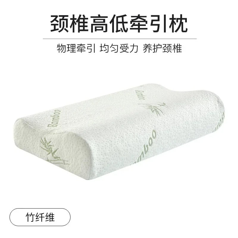 Orthopedic Memory Foam Pillow – Bamboo Fiber Cover for Neck & Shoulder Support