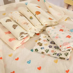 80x80cm Cotton Muslin Baby Swaddle Blanket – Soft & Breathable