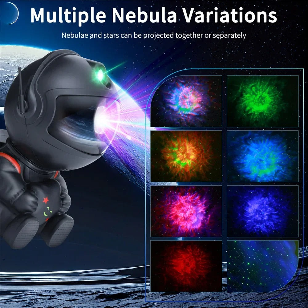 Astronaut Galaxy Projector – LED Starry Sky Night Light for Kids