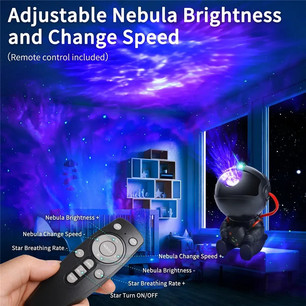Astronaut Galaxy Projector – LED Starry Sky Night Light for Kids