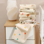 80x80cm Cotton Muslin Baby Swaddle Blanket – Soft & Breathable