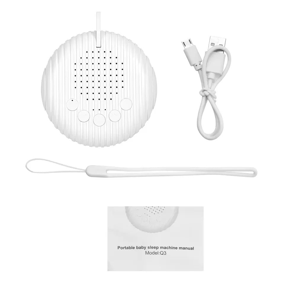 Baby Sleep Sound Machine – Rechargeable with White Noise & Lullabies