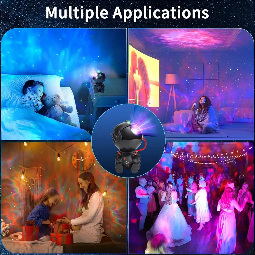 Astronaut Galaxy Projector – LED Starry Sky Night Light for Kids