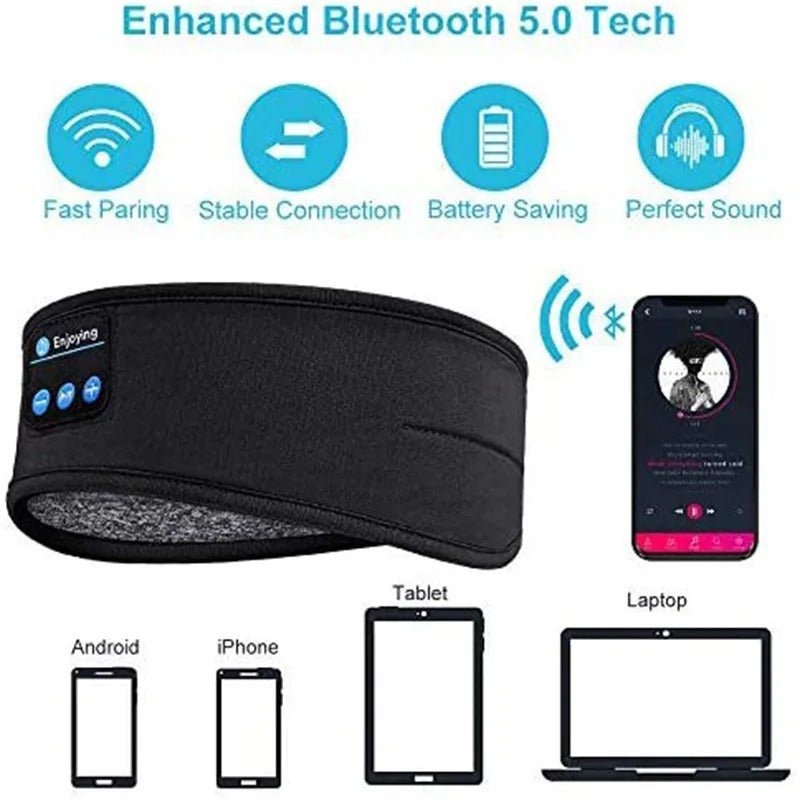 Bluetooth Sleep Headband – Wireless Headphones & Eye Mask