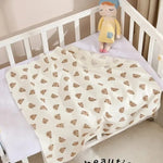 80x80cm Cotton Muslin Baby Swaddle Blanket – Soft & Breathable