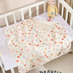 80x80cm Cotton Muslin Baby Swaddle Blanket – Soft & Breathable