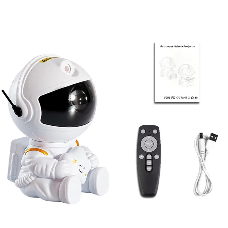 Astronaut Galaxy Projector – LED Starry Sky Night Light for Kids